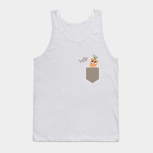 Carrot T-Shirt Vegetables print Tank Top